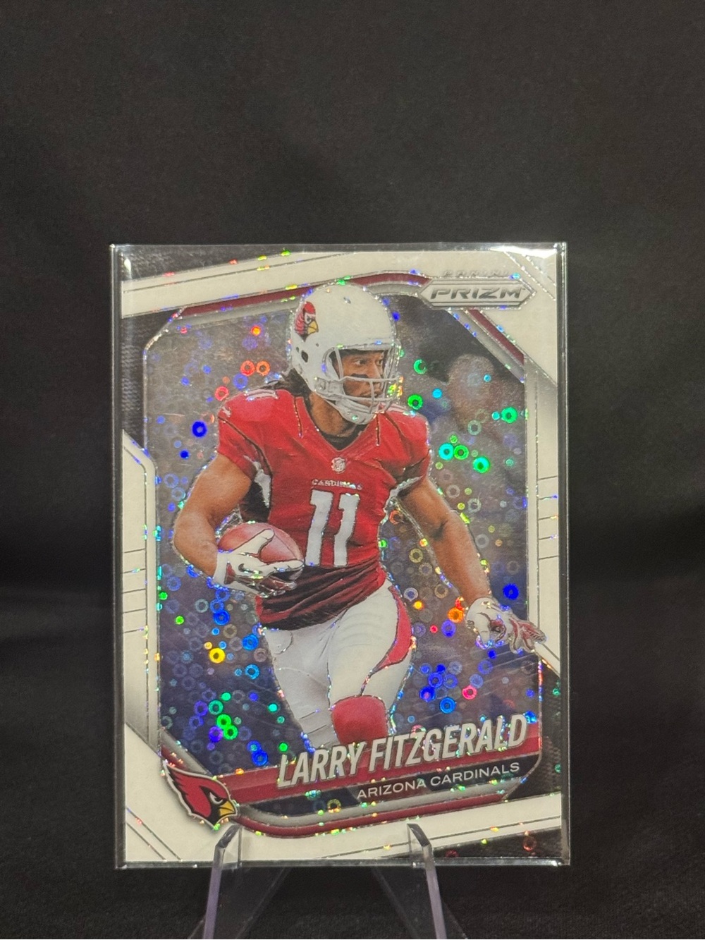 🔥 2025 Larry Fitzgerald Panini Prizm white Disco Prizm